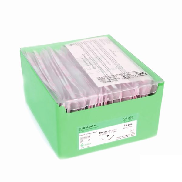 نخ و سوزن نایلون 8/0 دو سوزنه راند با سوزن 8سوپا