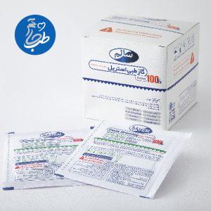 گاز استريل نخ 30 پنبه 10*10 سانت 8 لا تك عددي